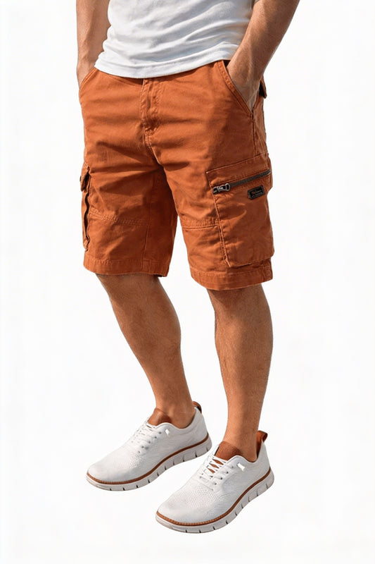 Heren Cargo Short met Cargozakken en Verstelbare Zoom