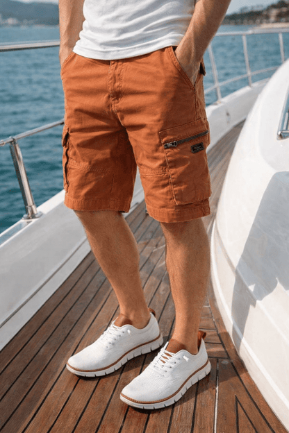 Heren Cargo Short met Cargozakken en Verstelbare Zoom