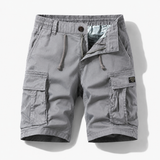 Heren Cargo Shorts met Elastische Taille en Meerdere Zakken