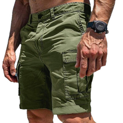Heren Cargo Shorts met Meerdere Zakken en Straight Leg Fit
