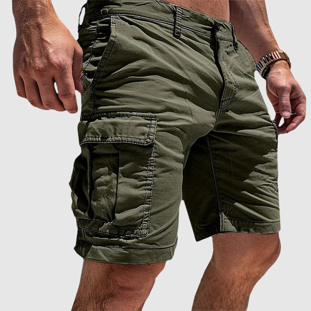 Heren Cargo Shorts met Meerdere Zakken en Straight Leg Fit