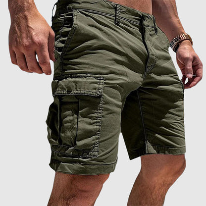 Heren Cargo Shorts met Meerdere Zakken en Straight Leg Fit