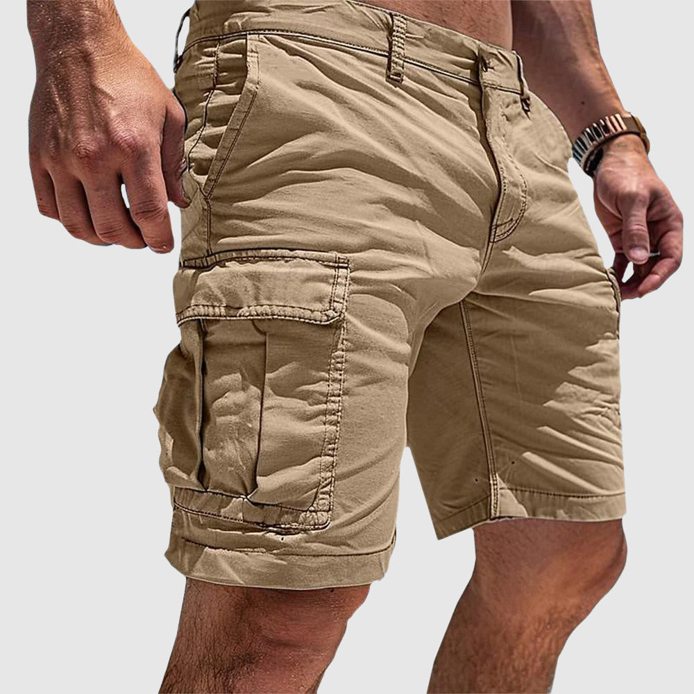 Heren Cargo Shorts met Meerdere Zakken en Straight Leg Fit