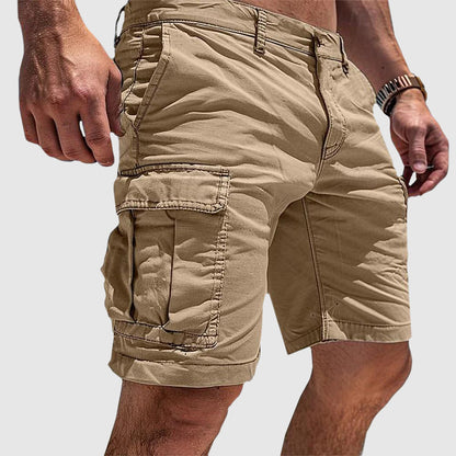 Heren Cargo Shorts met Meerdere Zakken en Straight Leg Fit