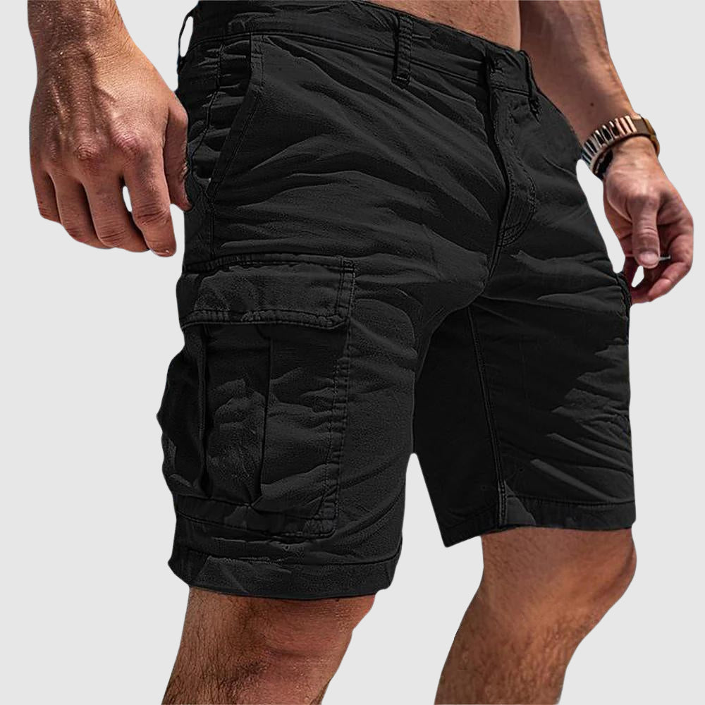 Heren Cargo Shorts met Meerdere Zakken en Straight Leg Fit