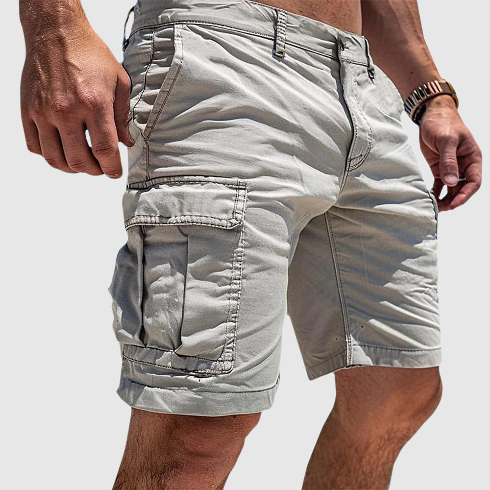 Heren Cargo Shorts met Meerdere Zakken en Straight Leg Fit