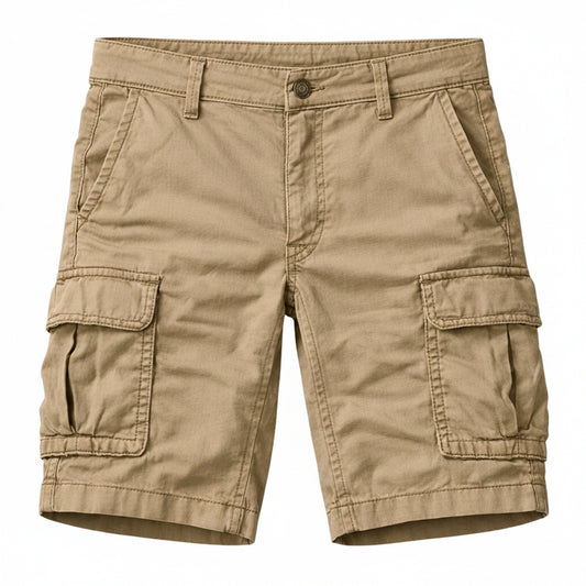 Heren Cargo Shorts met Zijvakken en Regular Fit