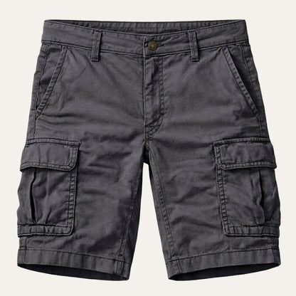 Heren Cargo Shorts met Zijvakken en Regular Fit Grijs