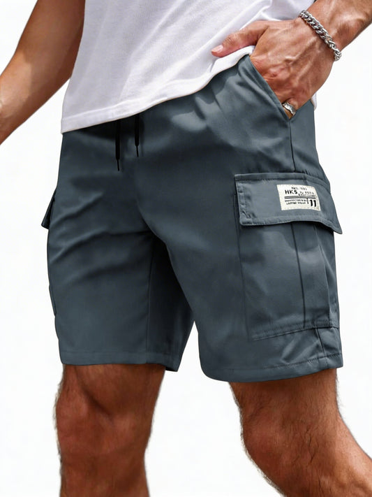 Heren Cargo Shorts met Zijzakken en Drawstring Taille