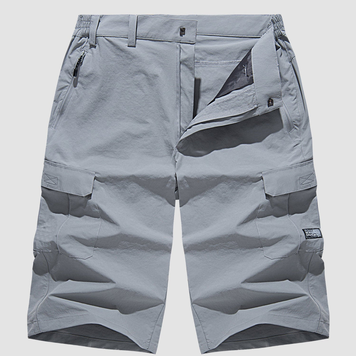 Heren Cargo Shorts met Zijzakken en Ritszak Driekwart