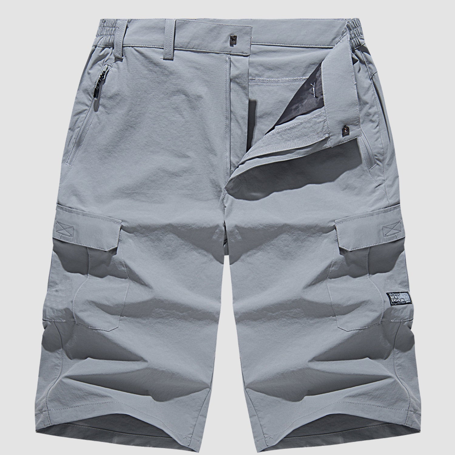 Heren Cargo Shorts met Zijzakken en Ritszak Driekwart