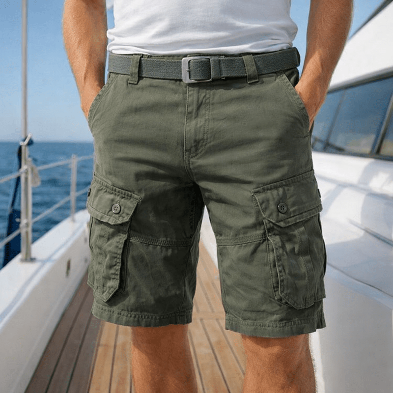 Heren Cargo Shorts met Zijzakken en Verstelbare Zoom