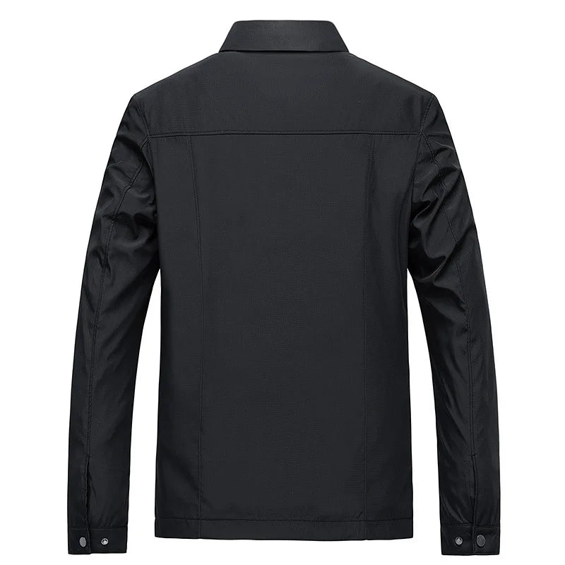 Heren Casual jacket met Ritssluiting en Klassieke Kraag