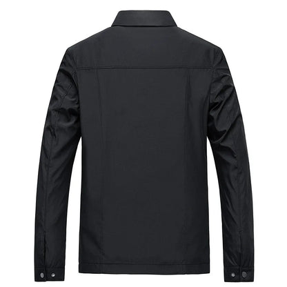 Heren Casual jacket met Ritssluiting en Klassieke Kraag