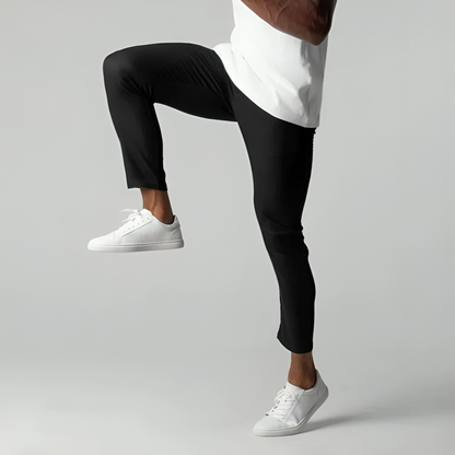 Heren Chino Broek Slim Fit met Stretch en Elastische Tailleband