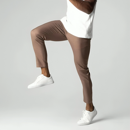 Heren Chino Broek Slim Fit met Stretch en Elastische Tailleband