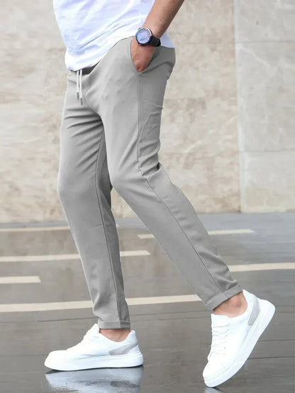 Heren Chino Broek Slim Fit met Trekkoord