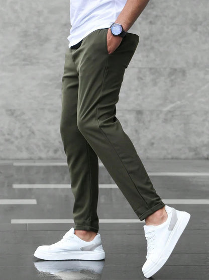 Heren Chino Broek Slim Fit met Trekkoord