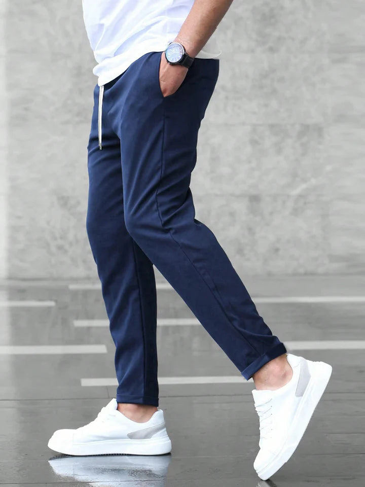 Heren Chino Broek Slim Fit met Trekkoord