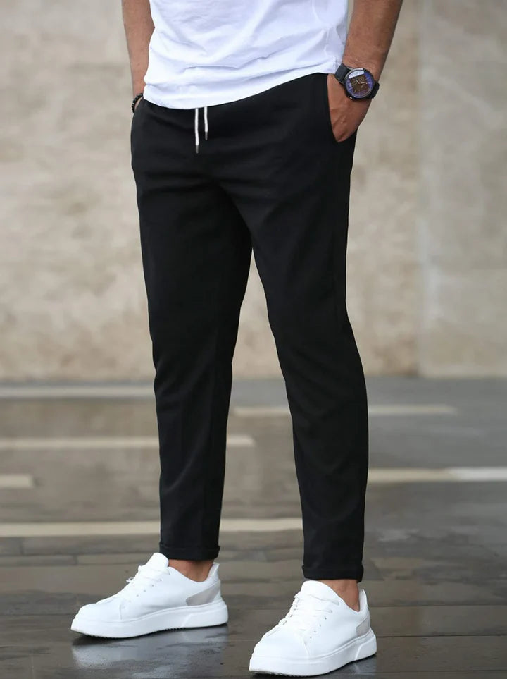 Heren Chino Broek Slim Fit met Trekkoord