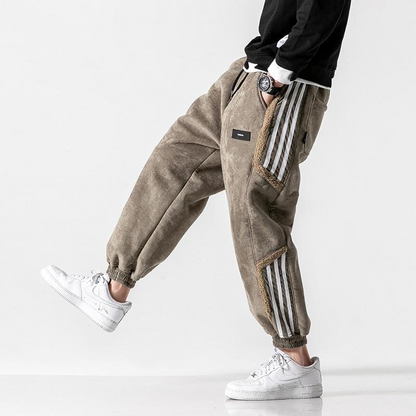 Heren Gevoerde Joggingbroek met Tapered Pijpen