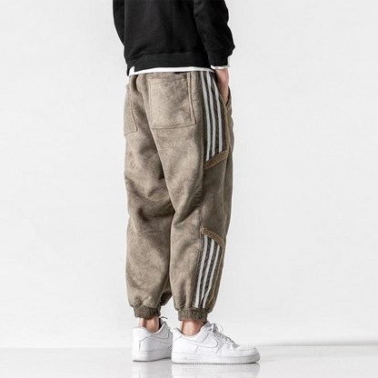 Heren Gevoerde Joggingbroek met Tapered Pijpen