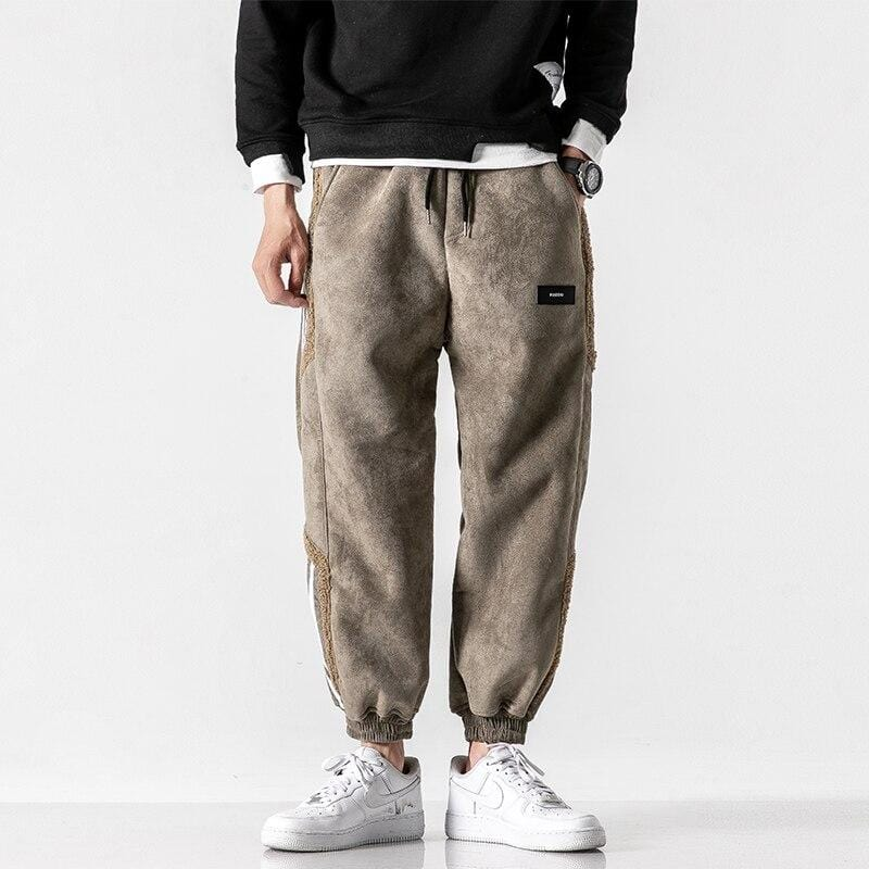 Heren Gevoerde Joggingbroek met Tapered Pijpen