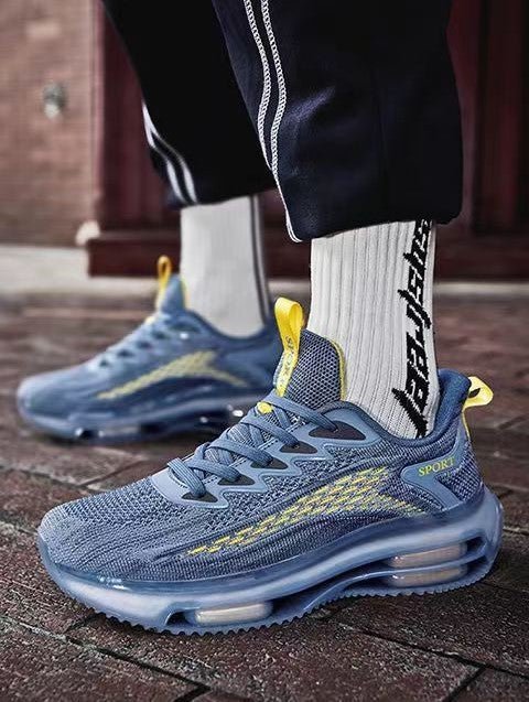Heren Hardloopschoenen met Veters en Luchtkussenzool