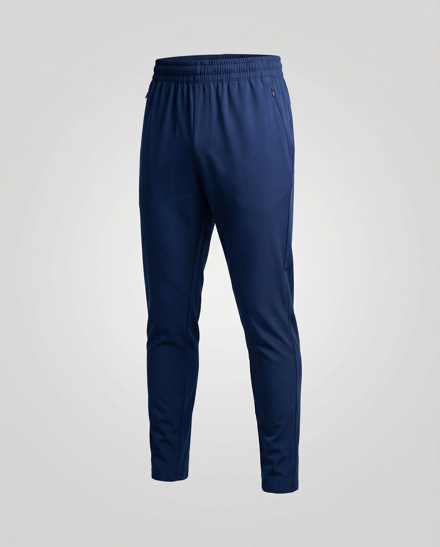 Heren Joggingbroek Slim Fit met Elastische Tailleband en Ritszakken Blauw