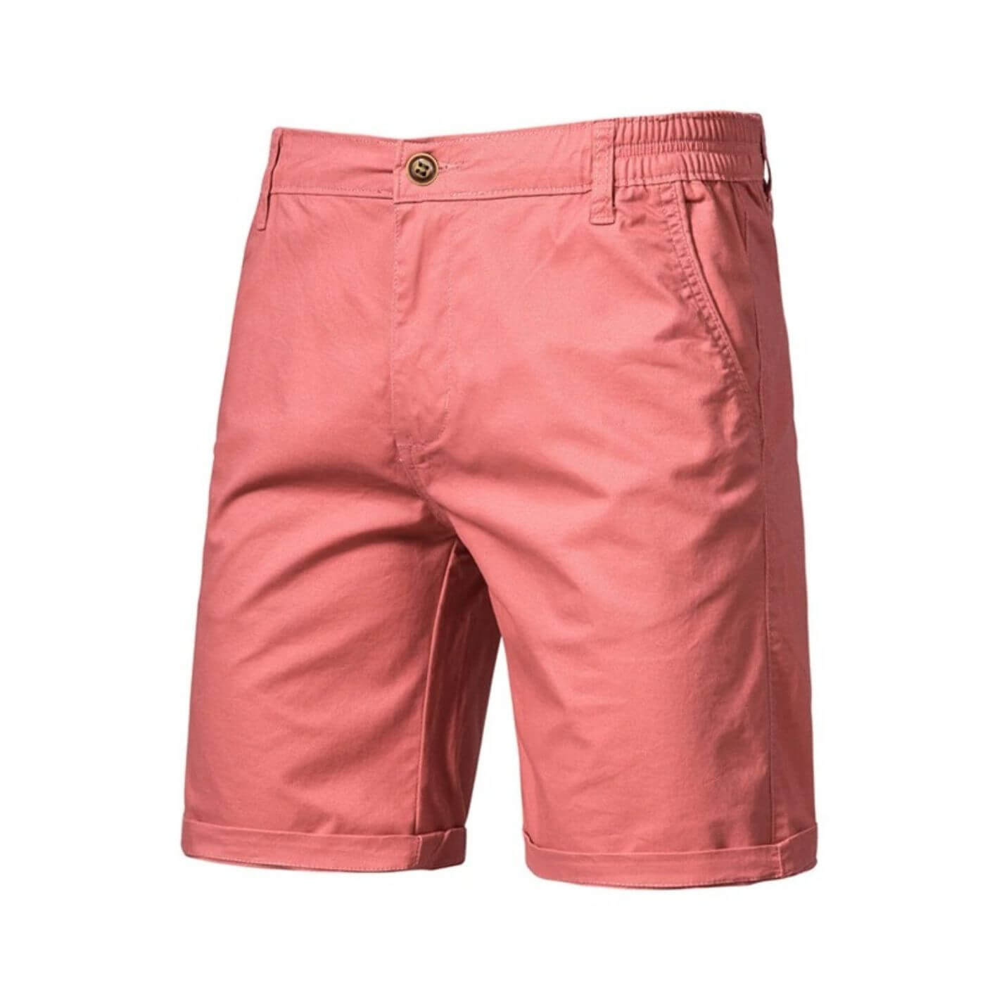 Heren Korte Broek met Stretch Tailleband Roze