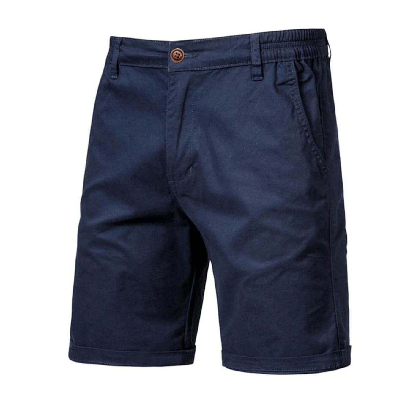 Heren Korte Broek met Stretch Tailleband Marineblauw