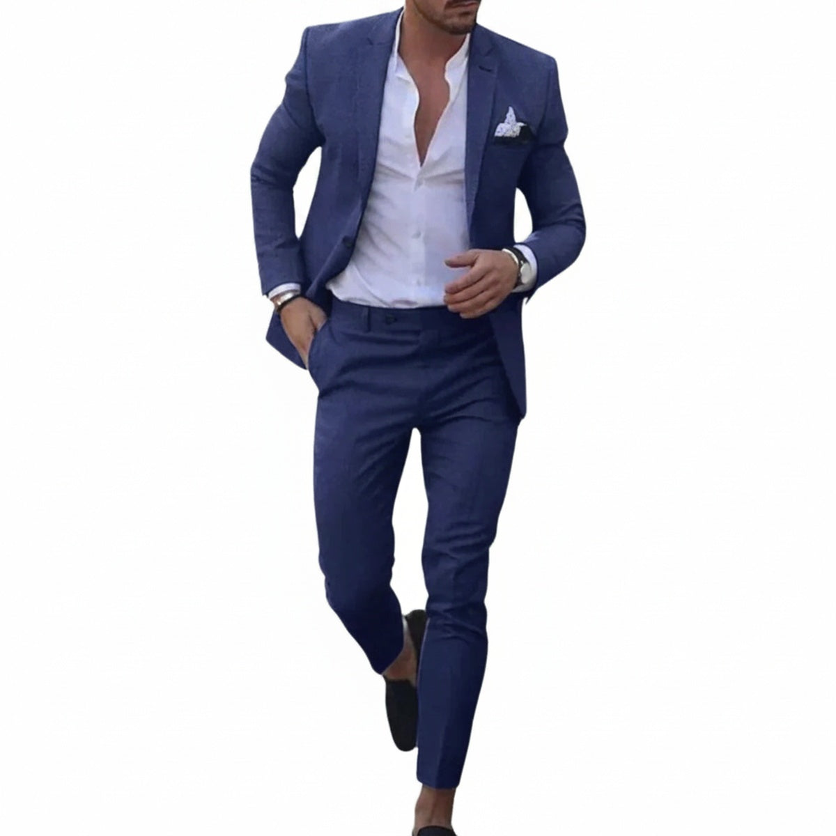 Heren Kostuum Slim Fit met Blazer en Broek voor Bruiloft en Feest