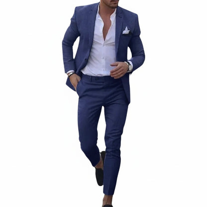 Heren Kostuum Slim Fit met Blazer en Broek voor Bruiloft en Feest