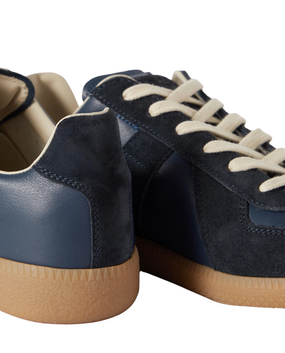 Heren Low Top Sneakers met Vetersluiting en Platte Zool