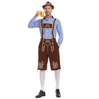 Bruin en blauwe ginghamruit