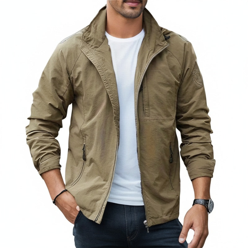 Heren Outdoor Jacket met Capuchon en Ritszakken