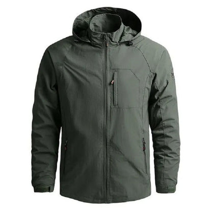 Heren Outdoor Jacket met Capuchon en Ritszakken