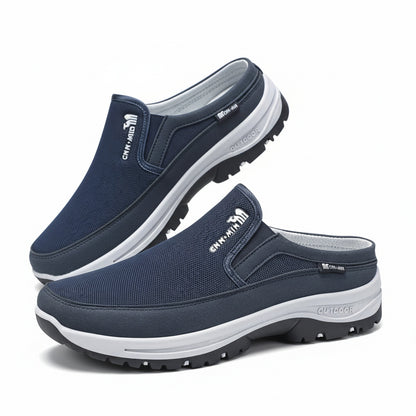 Heren Outdoor Slip-on Clogs met Memory Voetbed en Profielzool