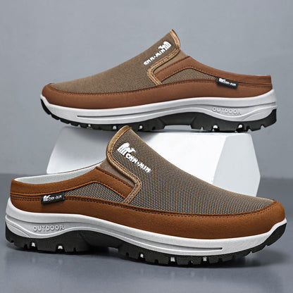 Heren Outdoor Slip-on Clogs met Memory Voetbed en Profielzool