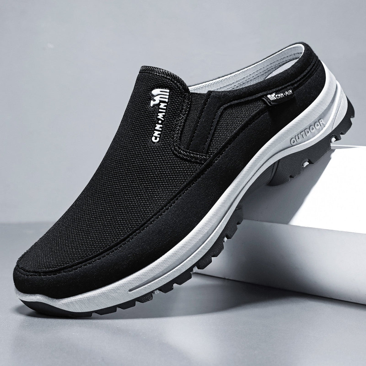 Heren Outdoor Slip-on Clogs met Memory Voetbed en Profielzool