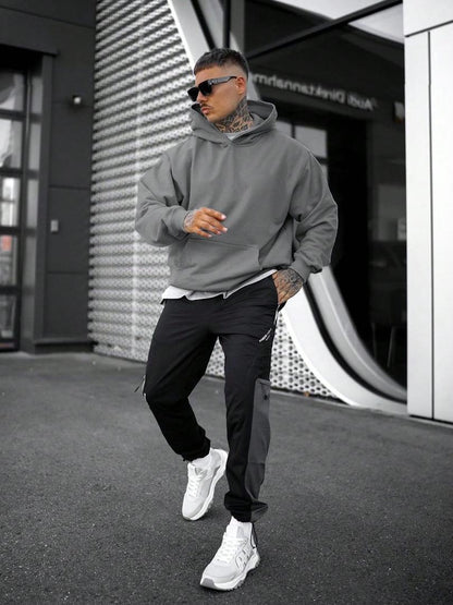 Heren Oversized Hoodie met Capuchon en Kangoeroezak
