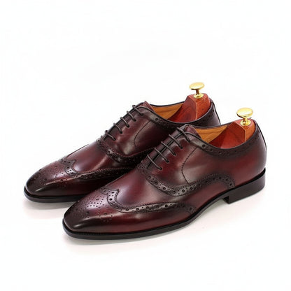 Heren Oxford Schoenen met Wingtip Brogue Details