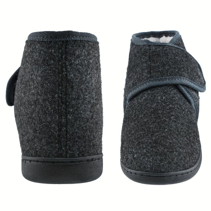 Heren Pantoffels met Klittenbandsluiting en Hoge Enkelband