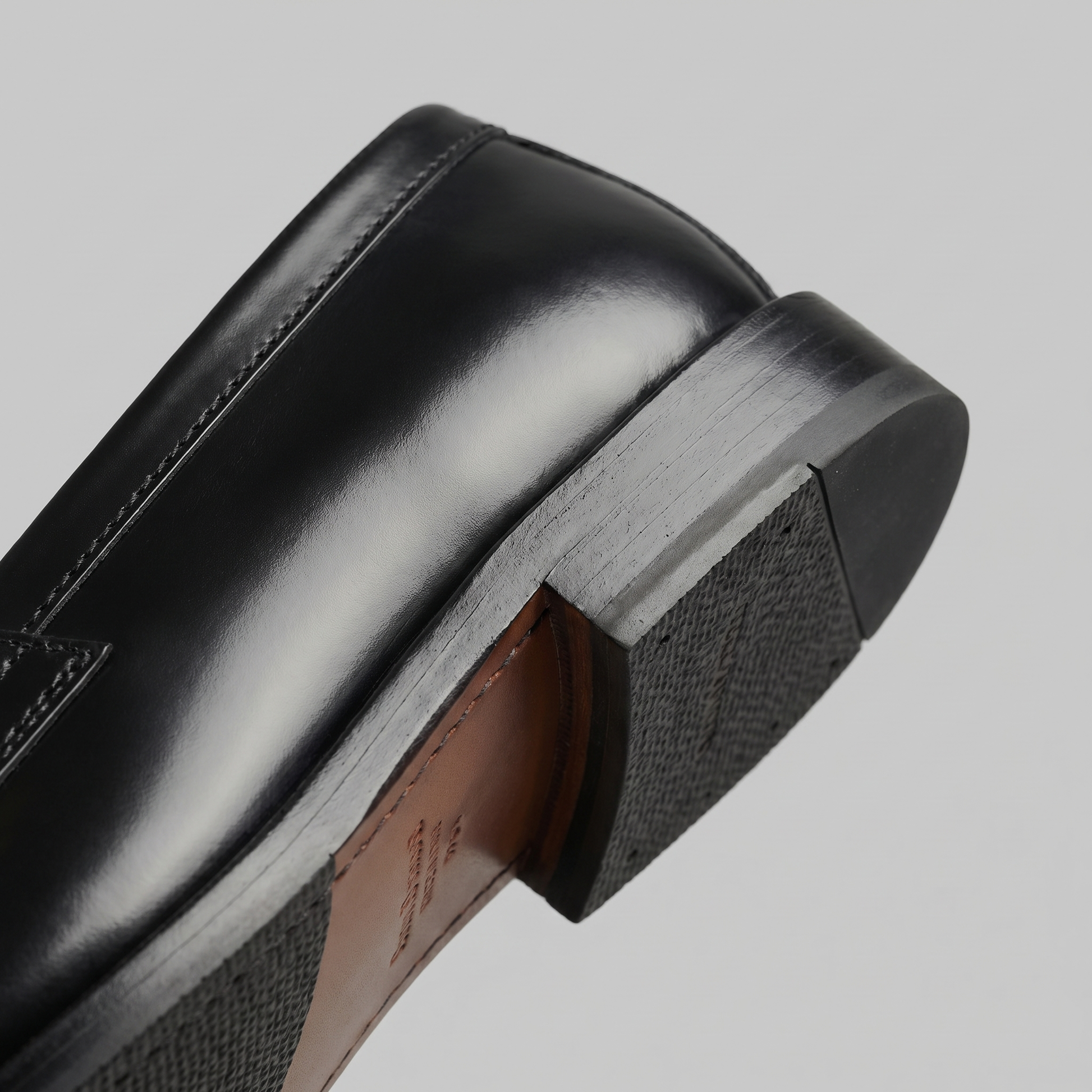 Heren Penny Loafers Slip-on met Ronde Neus en Lage Hak