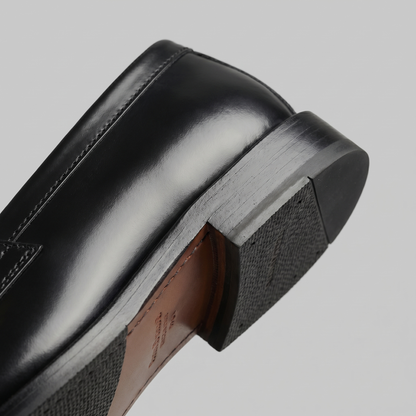 Heren Penny Loafers Slip-on met Ronde Neus en Lage Hak