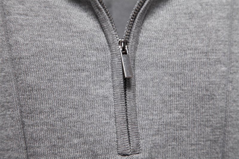 Heren Polo Korte Mouw met Ritskraag en Verticaal Ribpatroon