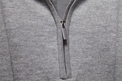 Heren Polo Korte Mouw met Ritskraag en Verticaal Ribpatroon