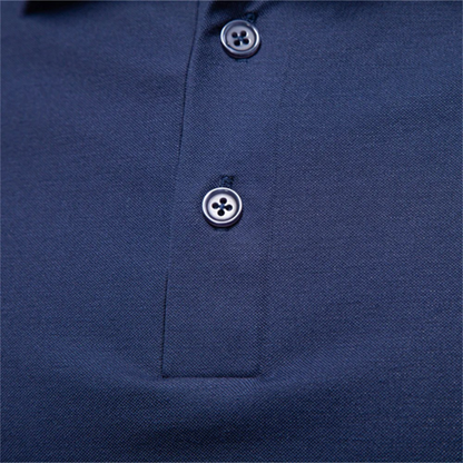 Heren Polo met Korte Mouw en Contrasterende Kraag Slim Fit