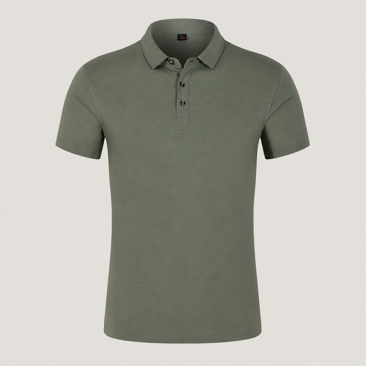 Heren Polo met Korte Mouw en Klassieke Kraag Donkergroen