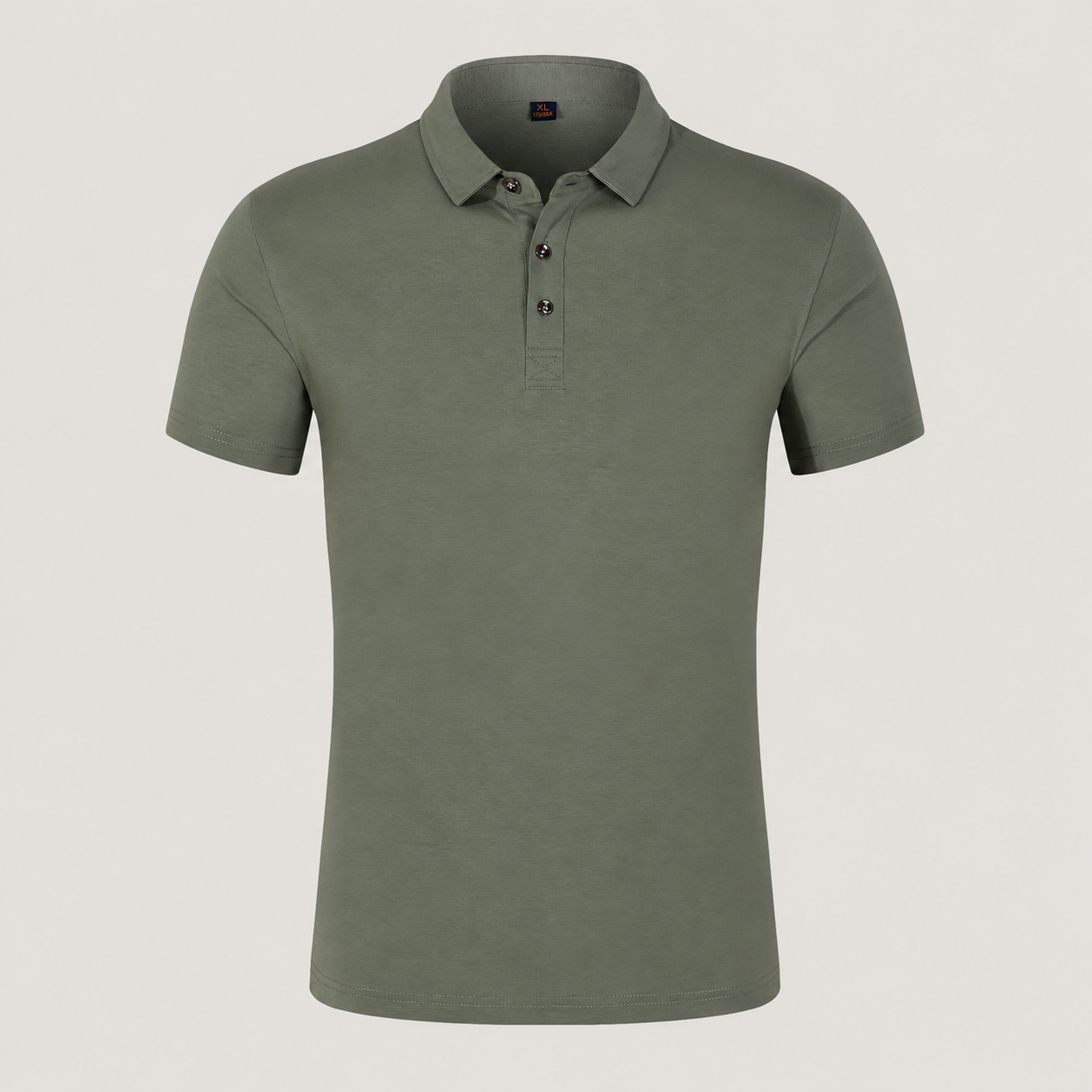 Heren Polo met Korte Mouw en Klassieke Kraag Donkergroen
